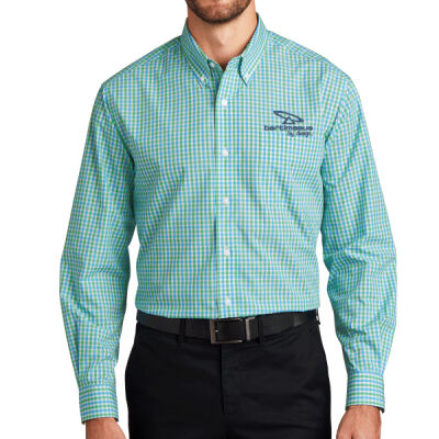 Bartimaeus - Long Sleeve Gingham Easy Care Shirt Thumbnail