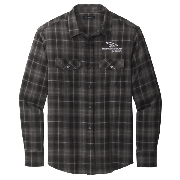 Bartimaeus - Long Sleeve Ombre Plaid Shirt Thumbnail